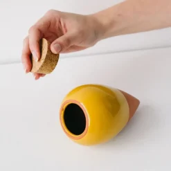 Fabrique de Styles Accessoires*Diffuseur d'eau en argile moutarde 25cl - Olla