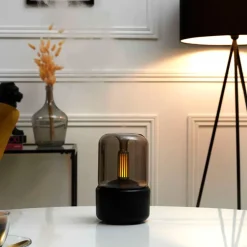 Fabrique de Styles Huiles Essentielles Et Diffuseurs*Diffuseur d'huiles essentielles verre fumé h19cm