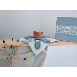 Enfant Fabrique de Styles Doudous Et Peluches*Doudou plat ours avec pétale - Boh'Aime