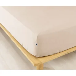 Fabrique de Styles Draps Housses*Drap housse en flanelle sable 180x200cm - Candice