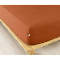 Fabrique de Styles Draps Housses*Drap housse en flanelle tomette 160x200cm - Candice