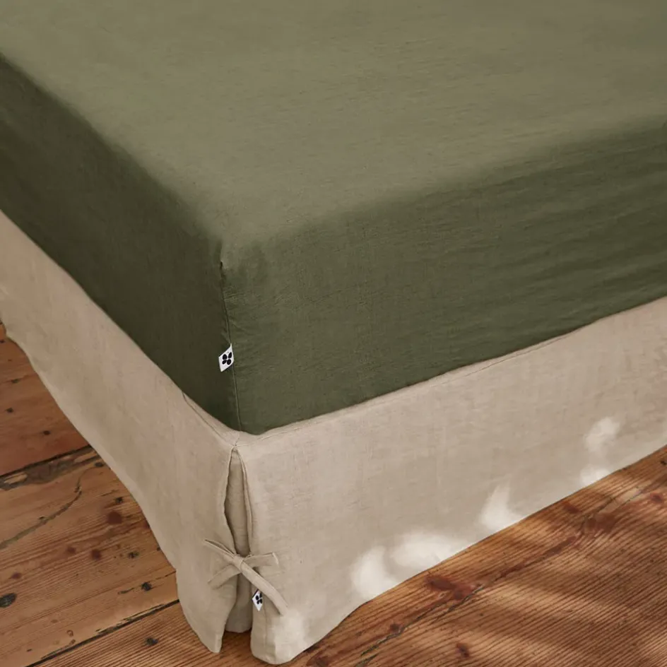Fabrique de Styles Draps Housses*Drap housse en lin lavé 160x200cm - Soline