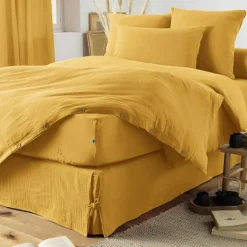 Fabrique de Styles Draps Housses*Drap housse en gaze de coton 140x190cm - Gaia