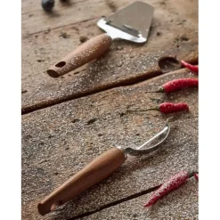 Fabrique de Styles Ustensibles De Cuisine*Epluche-légumes en inox et bois - Ablis