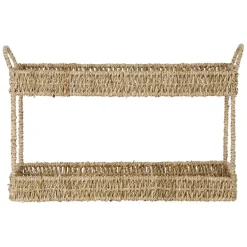 Fabrique de Styles Bibliothèques Et Étagères*Etagere 2 niveaux en jonc de mer h26.5cm - Borneo