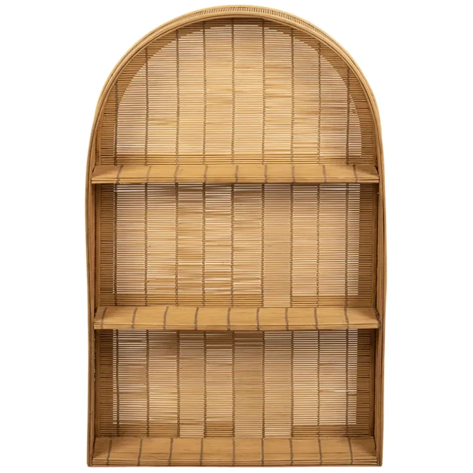 Fabrique de Styles Étagères Murales*Etagere murale 3 niveaux en bambou h80cm - Plaka