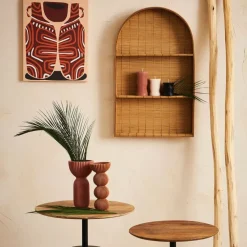 Fabrique de Styles Étagères Murales*Etagere murale 3 niveaux en bambou h80cm - Plaka