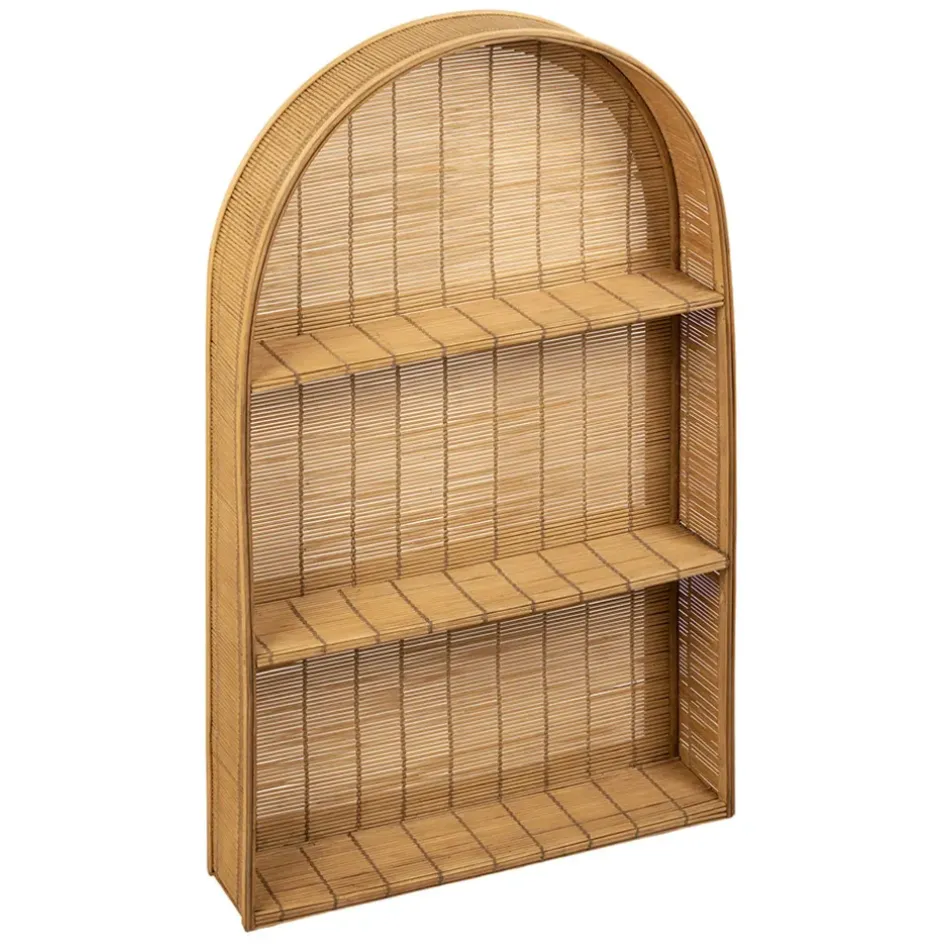 Fabrique de Styles Étagères Murales*Etagere murale 3 niveaux en bambou h80cm - Plaka