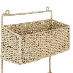 Fabrique de Styles Étagères Murales*Etagere murale 3 paniers recif en jonc de mer