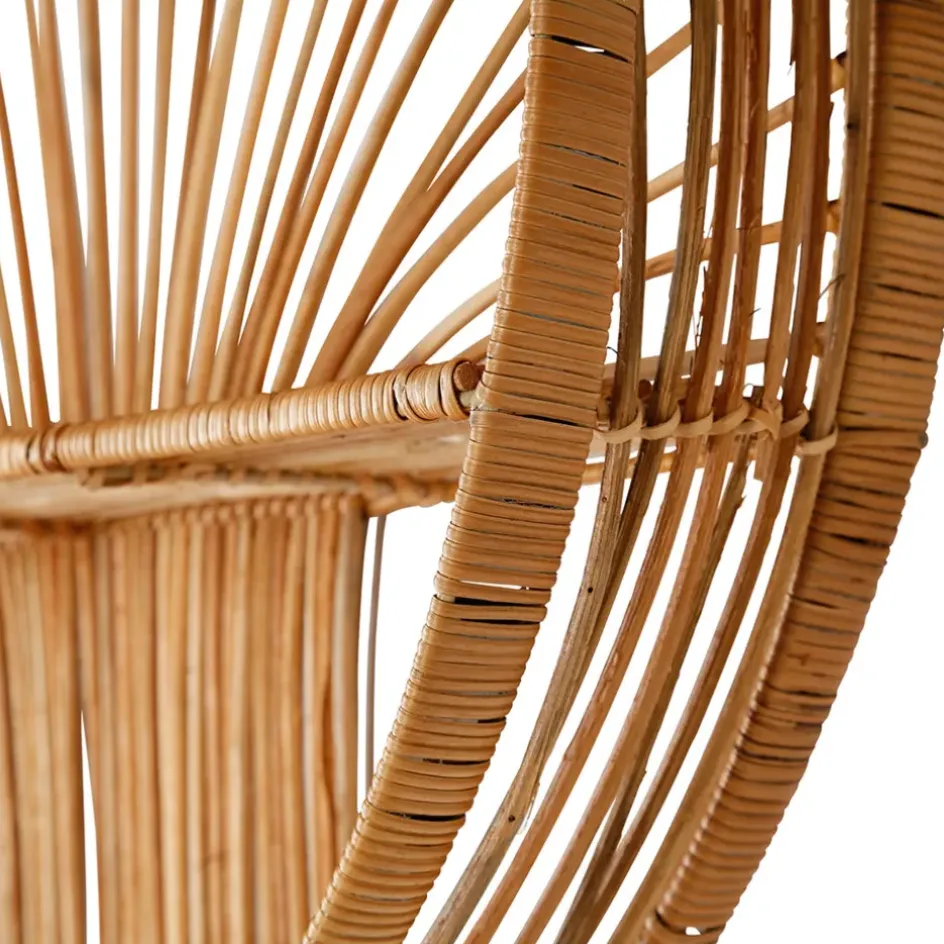 Fabrique de Styles Étagères Murales*Etagere murale ronde en rotin - Floraly