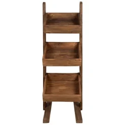 Fabrique de Styles Ilots Et Dessertes*Etagère 3 plateaux en bois recyclés naturel H100cm - Campagne