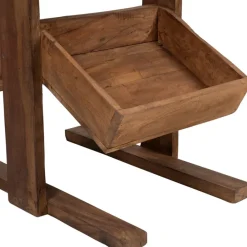 Fabrique de Styles Ilots Et Dessertes*Etagère 3 plateaux en bois recyclés naturel H100cm - Campagne