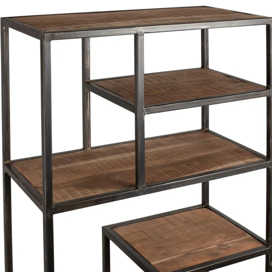 Fabrique de Styles Bibliothèques Et Étagères*Etagère en fer vieilli et bois d' acacia H170cm - Factory