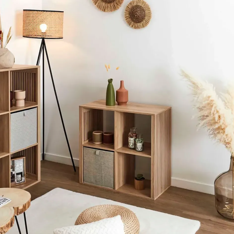 Fabrique de Styles Bibliothèques Et Étagères*Etagère module 4 cases 66x69.9cm - Kara