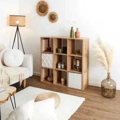 Fabrique de Styles Bibliothèques Et Étagères*Etagère module 9 cases 99x99.6cm - Baia