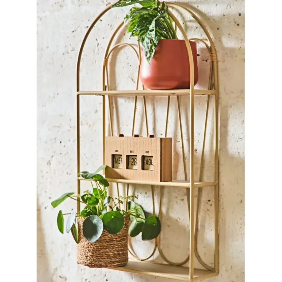 Fabrique de Styles Étagères Murales*Etagère murale 3 niveaux en paulownia h73cm - Java