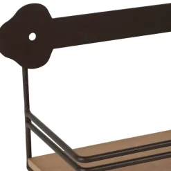 Fabrique de Styles Étagères Murales*Etagère murale en fer brun - Maison De Famille