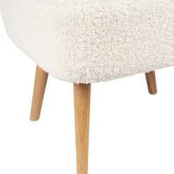 Fabrique de Styles Fauteuils*Fauteuil bouclette blanc - Elément