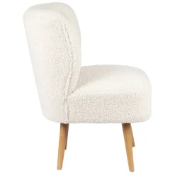 Fabrique de Styles Fauteuils*Fauteuil bouclette blanc - Elément