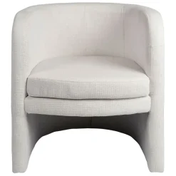 Fabrique de Styles Fauteuils*Fauteuil club en tissu écru - Tessia