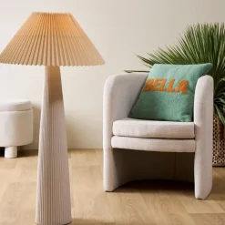 Fabrique de Styles Fauteuils*Fauteuil club en tissu écru - Tessia