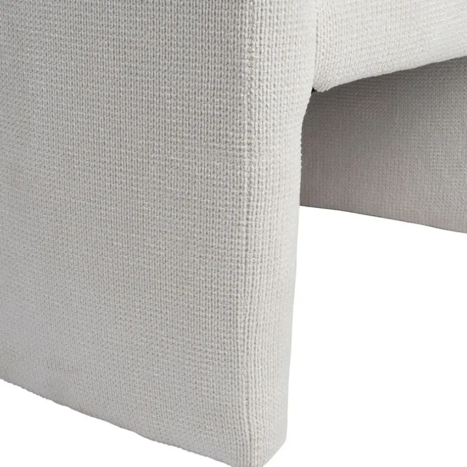 Fabrique de Styles Fauteuils*Fauteuil club en tissu écru - Tessia