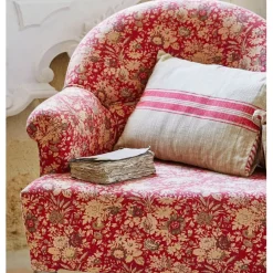 Fabrique de Styles Fauteuils*Fauteuil crapaud floral en coton et pin - Margot