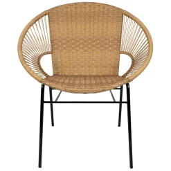 Enfant Fabrique de Styles Chaises, Fauteuils|Jardin*Fauteuil de jardin rond effet cannage naturel - Malaya