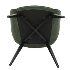 Fabrique de Styles Chaises*Fauteuil de salle à manger en velours côtelé - Ben