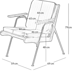 Fabrique de Styles Fauteuils*Fauteuil effet cuir clair - Lewis