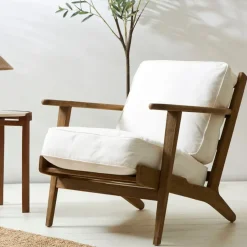 Fabrique de Styles Fauteuils*Fauteuil en coton et chêne - Laureli