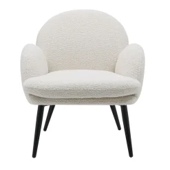 Fabrique de Styles Fauteuils*Fauteuil en tissu effet laine bouclette - oria