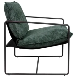 Fabrique de Styles Fauteuils*Fauteuil en tissu et fer émeraude - Elément