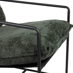 Fabrique de Styles Fauteuils*Fauteuil en tissu et fer émeraude - Elément