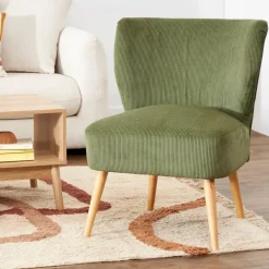 Fabrique de Styles Fauteuils*Fauteuil en velours côtelé - Eleonor