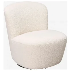 Fabrique de Styles Fauteuils*Fauteuil pivotant en bouclette - Pauline