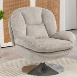 Fabrique de Styles Fauteuils*Fauteuil pivotant en velours - Topi
