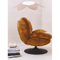 Fabrique de Styles Fauteuils*Fauteuil pivotant en velours - Topi