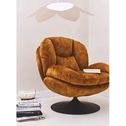 Fabrique de Styles Fauteuils*Fauteuil pivotant en velours - Topi