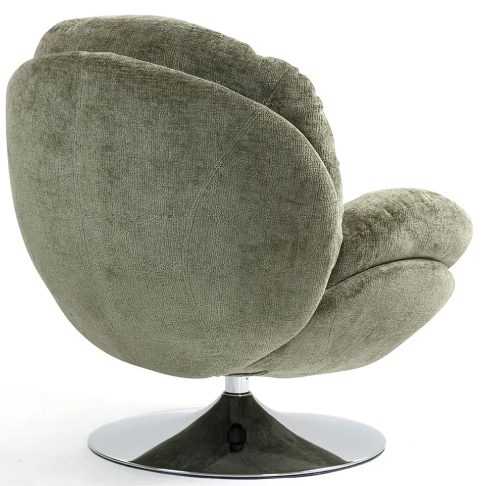 Fabrique de Styles Fauteuils*Fauteuil pivotant en velours - Topi