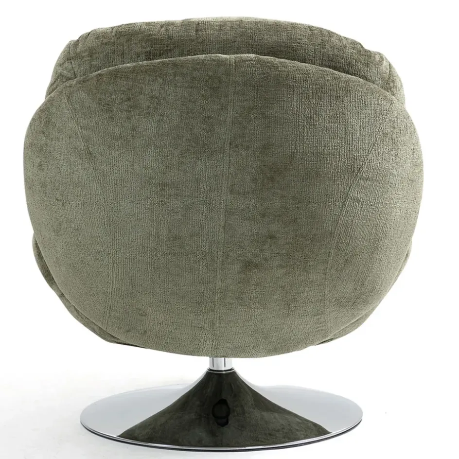 Fabrique de Styles Fauteuils*Fauteuil pivotant en velours - Topi