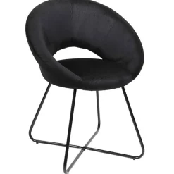Fabrique de Styles Fauteuils*Fauteuil rond en velours cotele - Julia