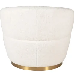 Fabrique de Styles Fauteuils*Fauteuil tissu effet mohair écru - Vesna