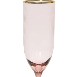 Fabrique de Styles Coupes Et Flutes*Flute en verre figue et doré 25cl - Funny