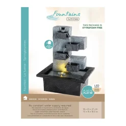 Enfant Fabrique de Styles Déco, Accessoires Et Rangements|Jardin*Fontaine d'extérieur 5 niveaux h27cm