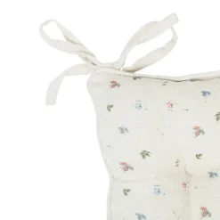 Fabrique de Styles Galettes De Chaise*Galette chaise carrée p'tite fleur 40x40cm en coton