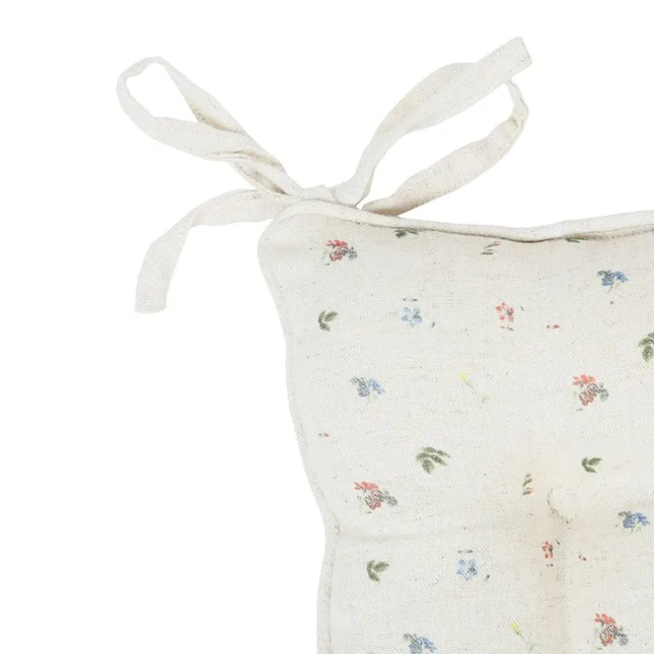 Fabrique de Styles Galettes De Chaise*Galette chaise carrée p'tite fleur 40x40cm en coton