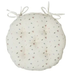 Fabrique de Styles Galettes De Chaise*Galette chaise ronde p'tite fleur d40cm en coton