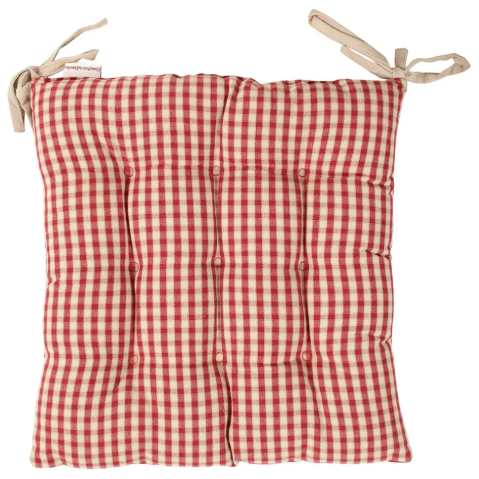 Fabrique de Styles Galettes De Chaise*Galette de chaise carrée mami en coton