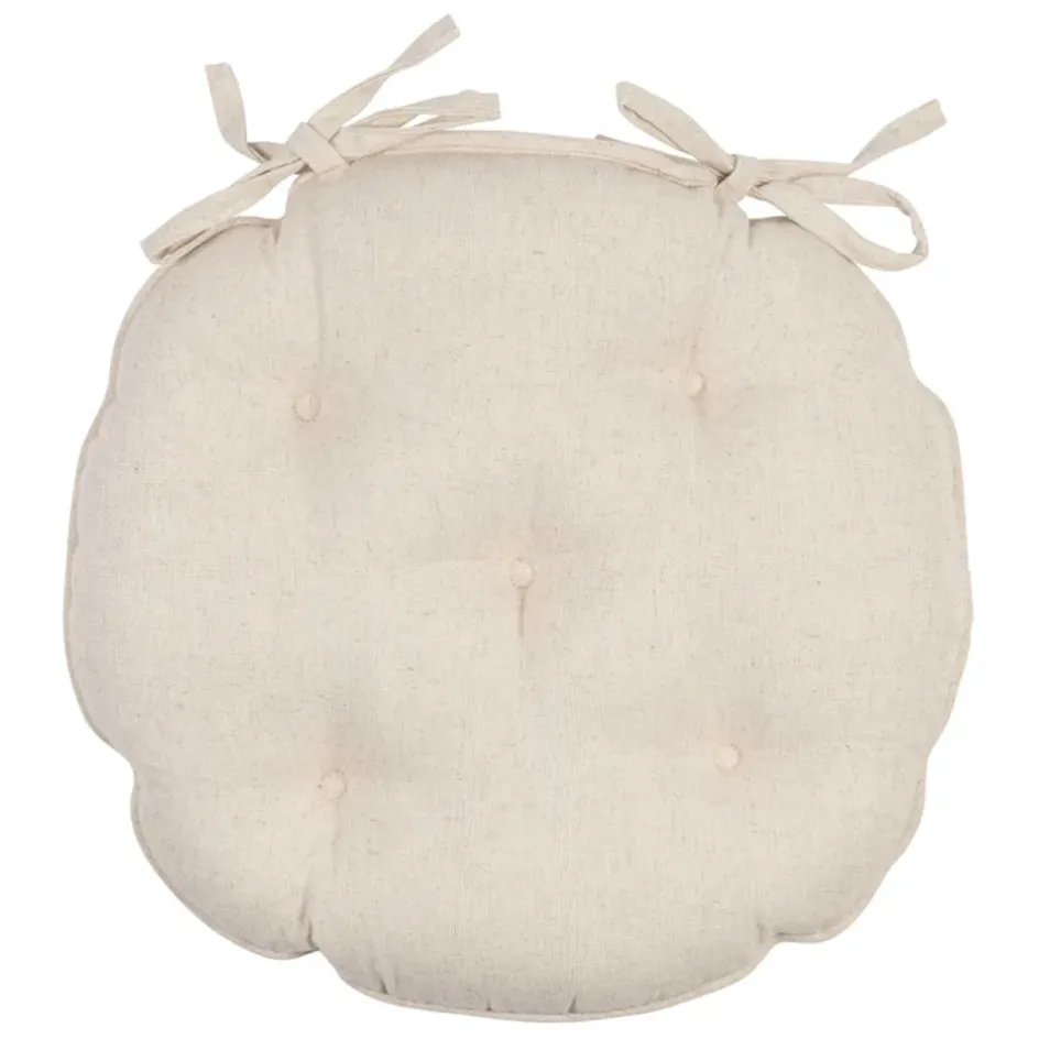 Fabrique de Styles Galettes De Chaise*Galette de chaise ronde en coton d40cm - Lucile